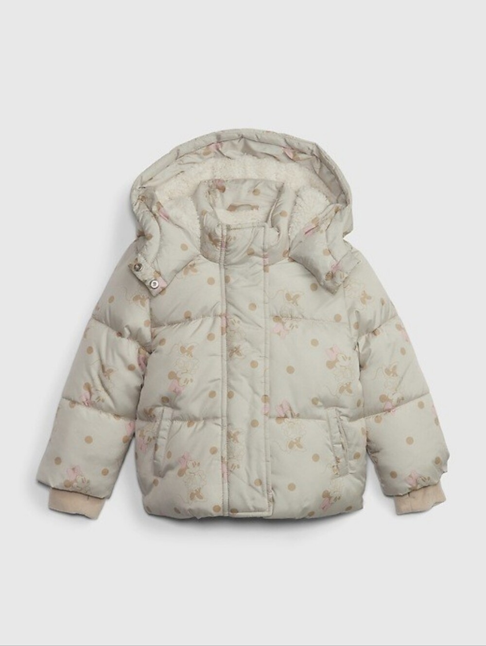 Gap Toddler Recycled Minnie Mouse Puffer Jacket Girls 4T